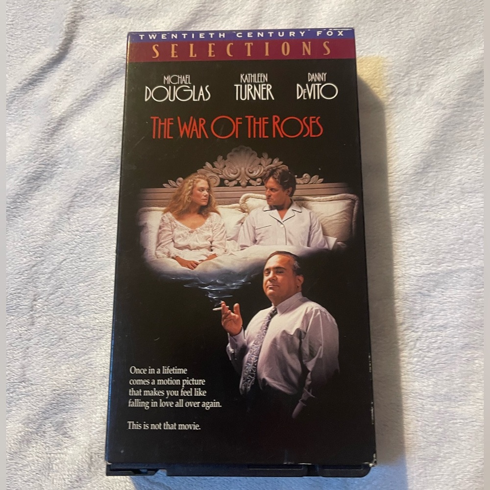 The War of the Roses Vintage VHS Tape